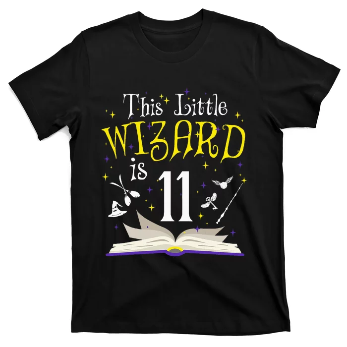 11th Bday Magic Wizard 11 Year Old Birthday Matching Family T-Shirt