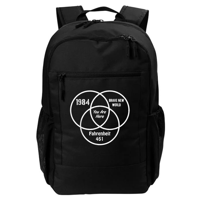 1984 Brave New World Fahrenheit 451 Conspiracy Ess Daily Commute Backpack