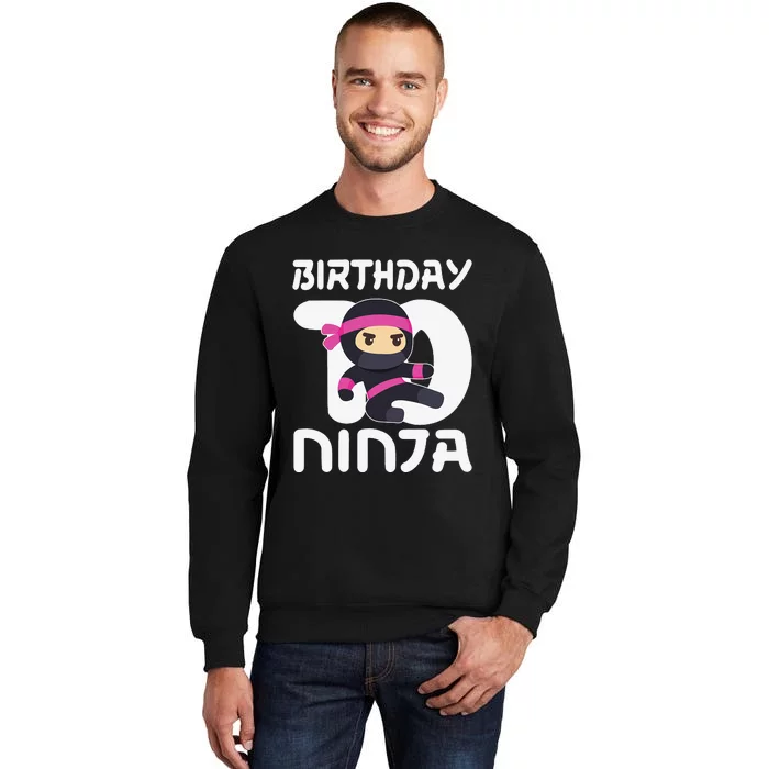 10th Birthday Ninja Ten 10 Year Old Sweatshirt