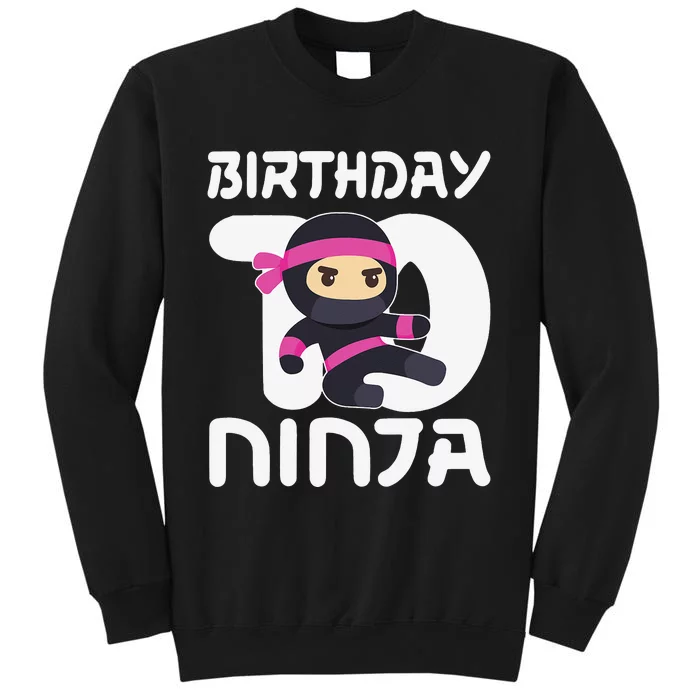 10th Birthday Ninja Ten 10 Year Old Sweatshirt