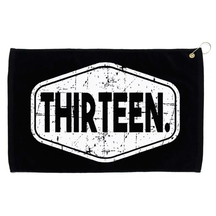 13th Birthday Of Boy Or Girl 13 Years Old Thirteen Grommeted Golf Towel