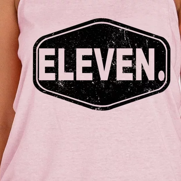 11th Birthday Of Boy Or Girl 11 Years Old Eleven Women's Knotted Racerback Tank