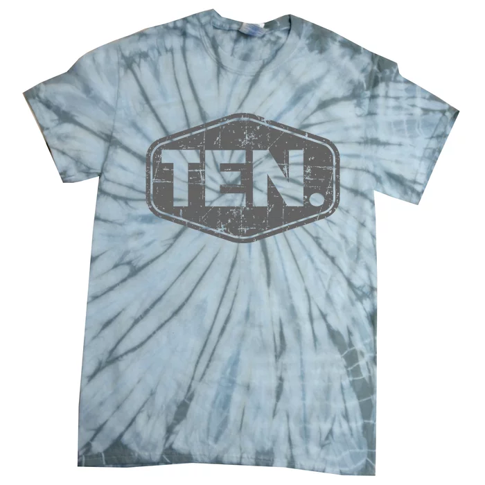 10th Birthday Of Boy Or Girl 10 Years Old Ten Tie-Dye T-Shirt