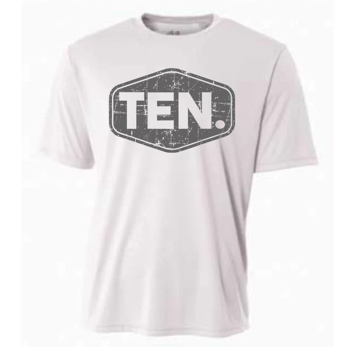 10th Birthday Of Boy Or Girl 10 Years Old Ten Cooling Performance Crew T-Shirt