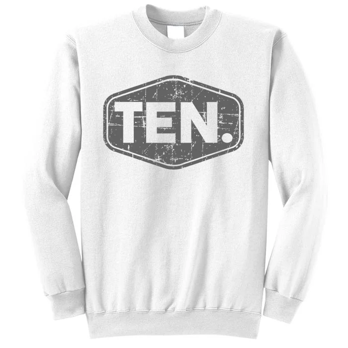 10th Birthday Of Boy Or Girl 10 Years Old Ten Sweatshirt