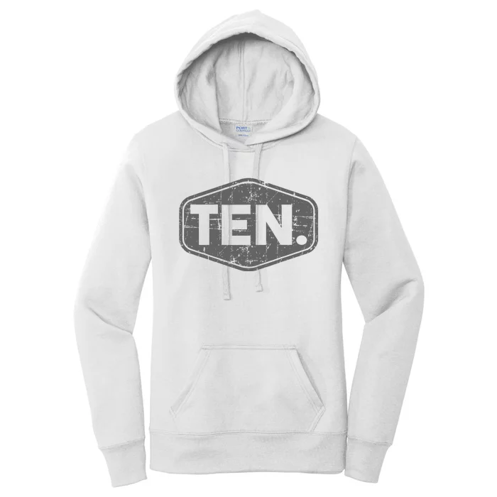 10th Birthday Of Boy Or Girl 10 Years Old Ten Women's Pullover Hoodie