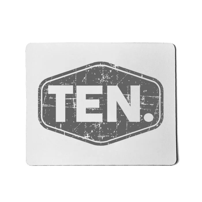 10th Birthday Of Boy Or Girl 10 Years Old Ten Mousepad