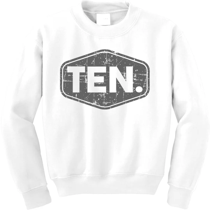 10th Birthday Of Boy Or Girl 10 Years Old Ten Kids Sweatshirt