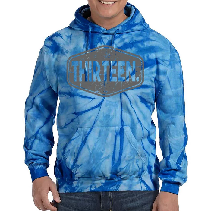 13th Birthday Of Boy Or Girl 13 Years Old Tie Dye Hoodie