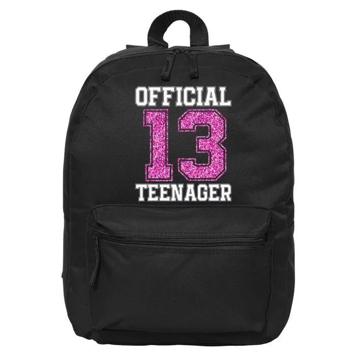 13th Birthday OFFICIAL TEENAGER 2010 Bday 16 in Basic Backpack