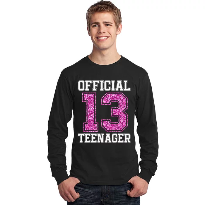 13th Birthday OFFICIAL TEENAGER 2010 Bday Tall Long Sleeve T-Shirt