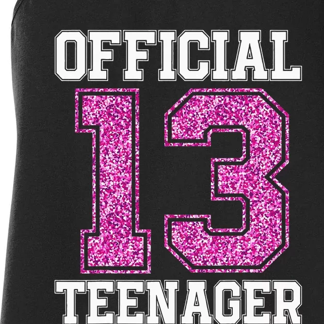 13th Birthday OFFICIAL TEENAGER 2010 Bday Women's Racerback Tank