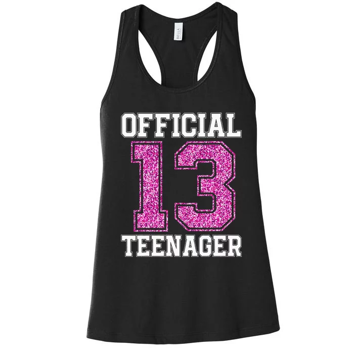 13th Birthday OFFICIAL TEENAGER 2010 Bday Women's Racerback Tank