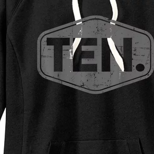 10th Birthday of Boy or Girl, 10 years old, ten Women's Fleece Hoodie