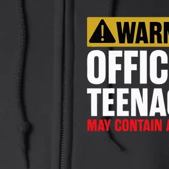 13 Birthday O.fficial Teenager 13yr Math 13th Birthday Full Zip Hoodie