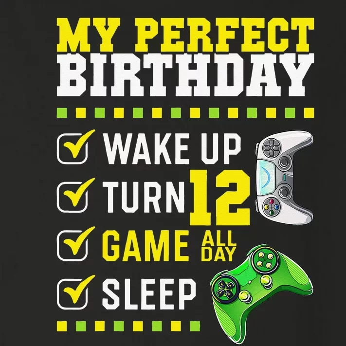 12th Birthday Party Perfect For Gamer 12 Years Old Toddler Long Sleeve Shirt