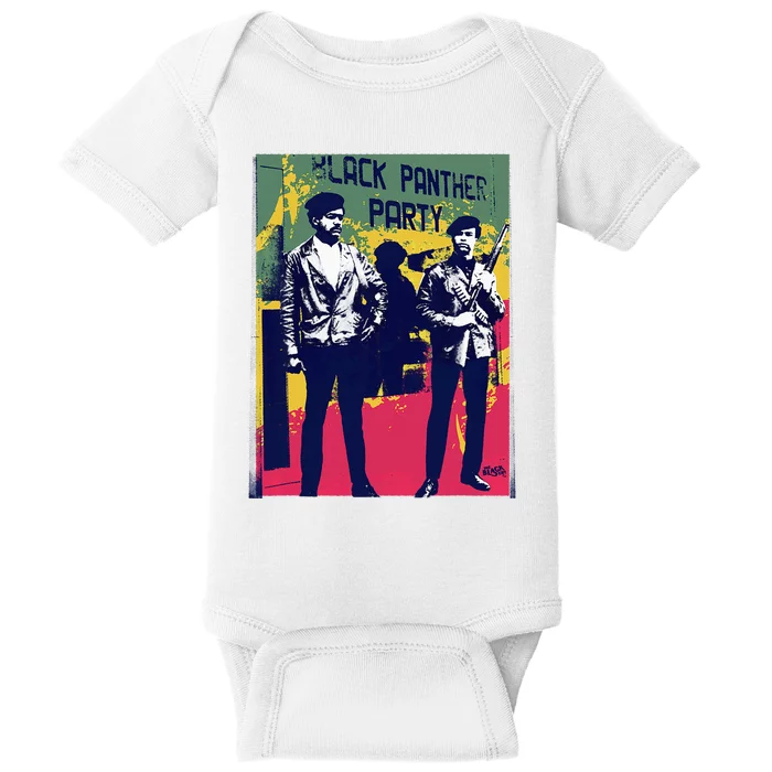 1966 Black P.Anthers Party Self Defense Baby Bodysuit