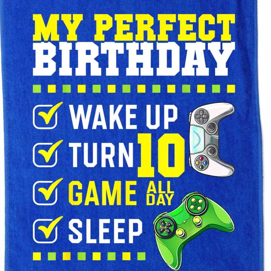 10th Birthday Party Perfect For Gamer 10 Years Old Boy Platinum Collection Golf Towel