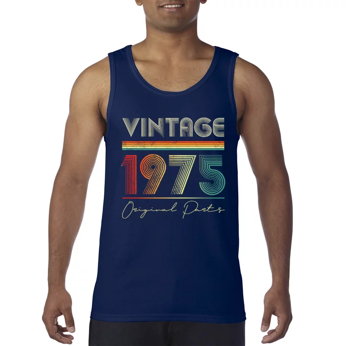 1975 Birthday Retro Original Parts 48th Birthday Tank Top