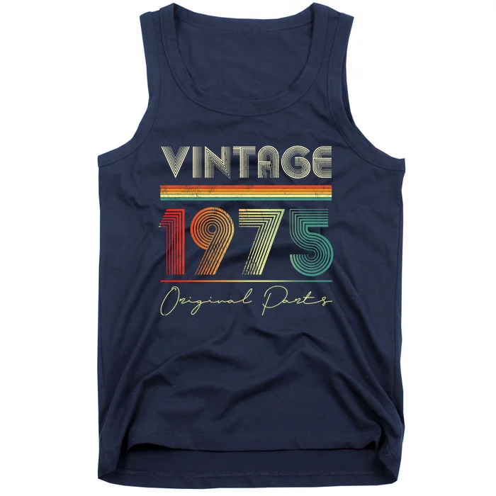 1975 Birthday Retro Original Parts 48th Birthday Tank Top