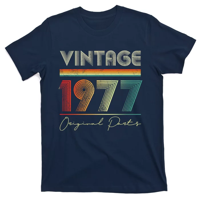 1977 Birthday Retro Original Parts 46th Birthday T-Shirt