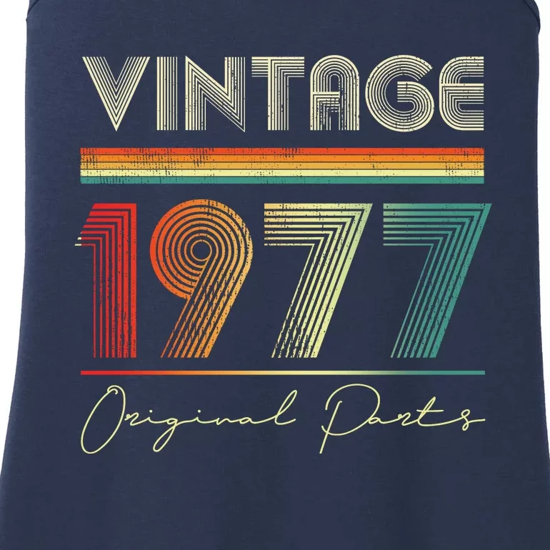 1977 Birthday Retro Original Parts 46th Birthday Ladies Essential Tank