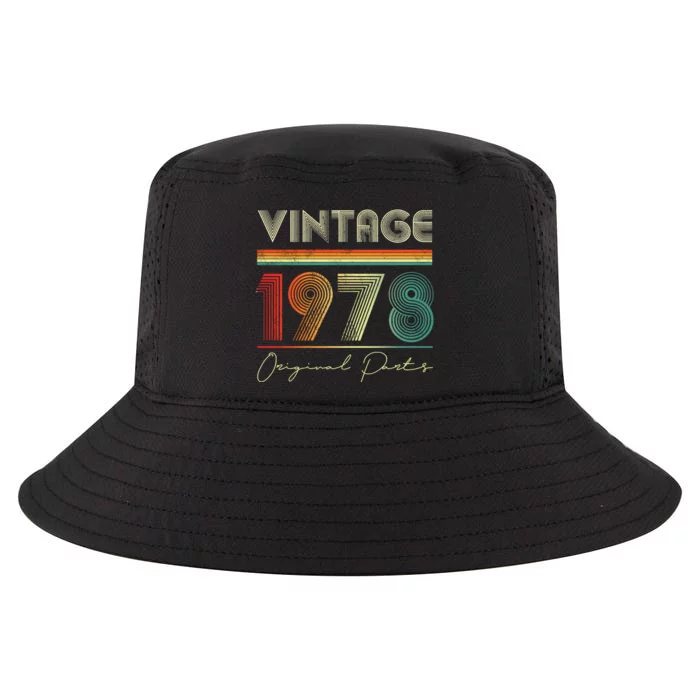 1978 Birthday Retro Original Parts 45th Birthday Cool Comfort Performance Bucket Hat