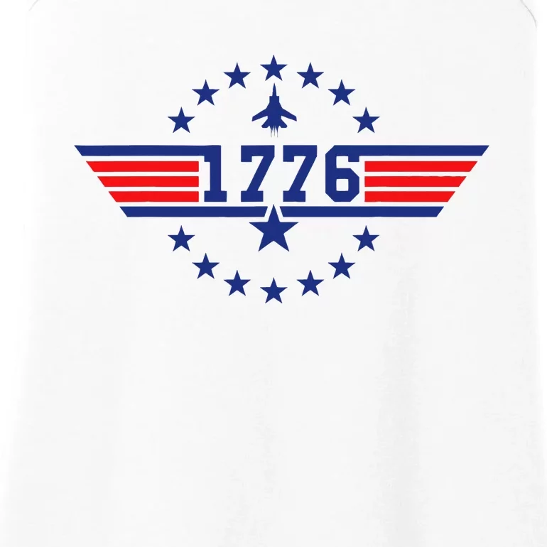 1776 Betsy Rosstop Patriot Funny Cool 80s 1980s Ladies Essential Tank