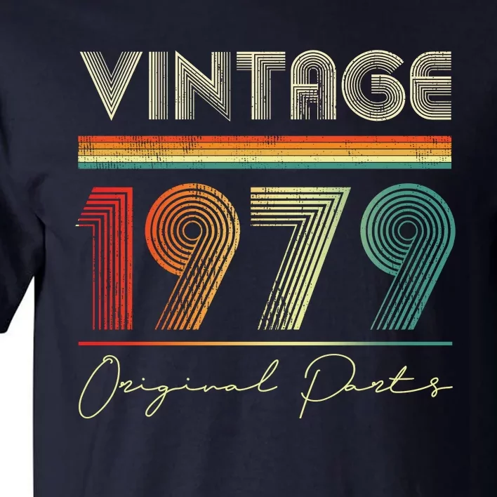 1979 Birthday Retro Original Parts 44th Birthday Tall T-Shirt