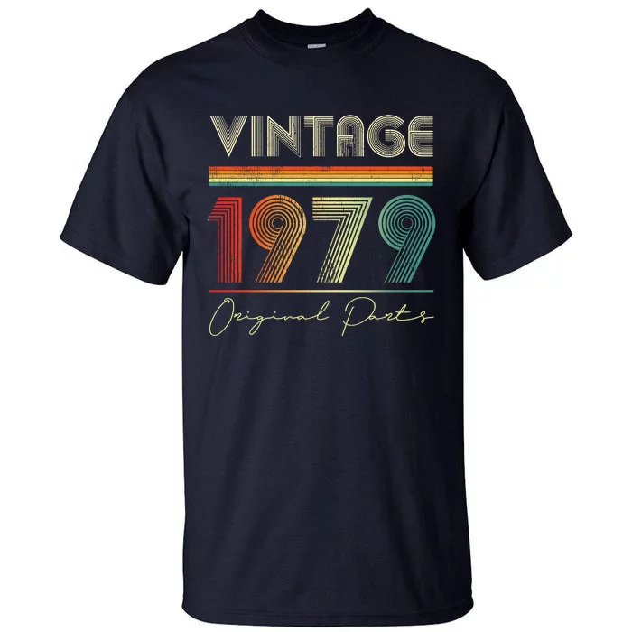 1979 Birthday Retro Original Parts 44th Birthday Tall T-Shirt