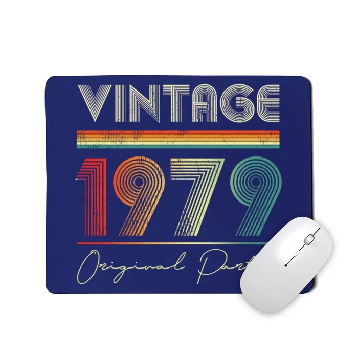 1979 Birthday Retro Original Parts 44th Birthday Mousepad