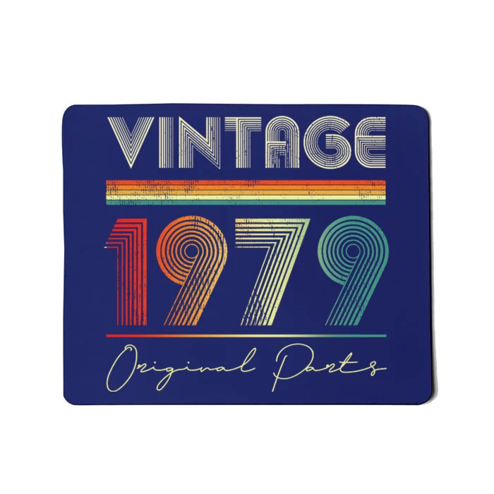 1979 Birthday Retro Original Parts 44th Birthday Mousepad