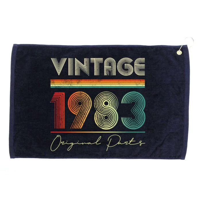 1983 Birthday Retro Original Parts 40th Birthday Grommeted Golf Towel