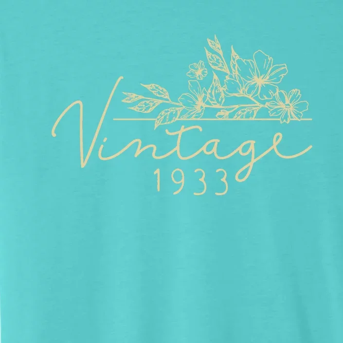 1933 Birthday Retro Original Parts 90th Birthday ChromaSoft Performance T-Shirt