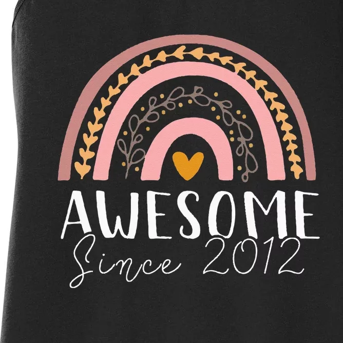 11th Birthday Rainbow Awesome 2012 11 Year Old Gift Women's Racerback Tank