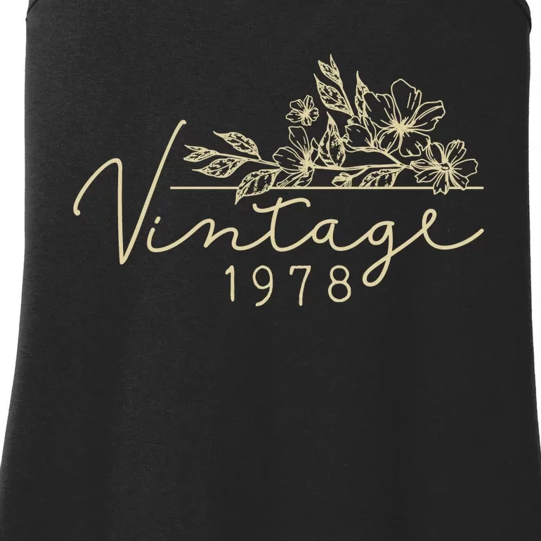 1978 Birthday Retro Original Parts 45th Birthday Ladies Essential Tank