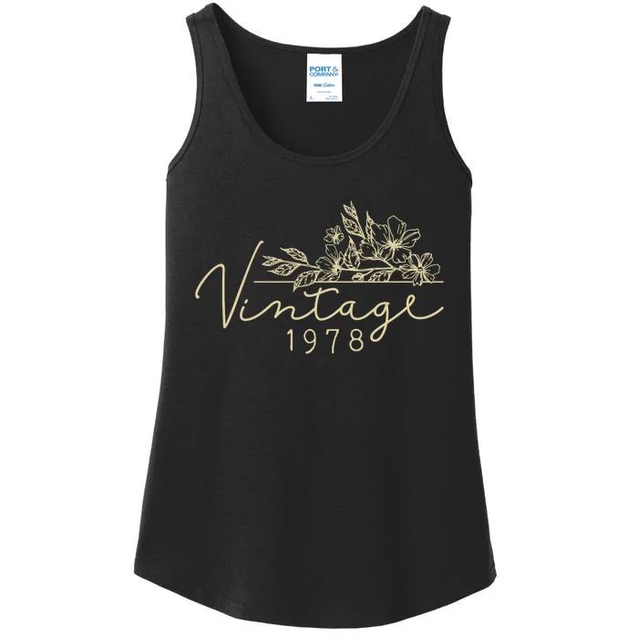 1978 Birthday Retro Original Parts 45th Birthday Ladies Essential Tank