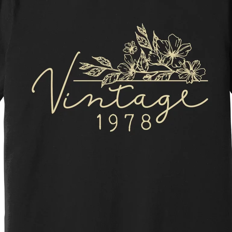 1978 Birthday Retro Original Parts 45th Birthday Premium T-Shirt