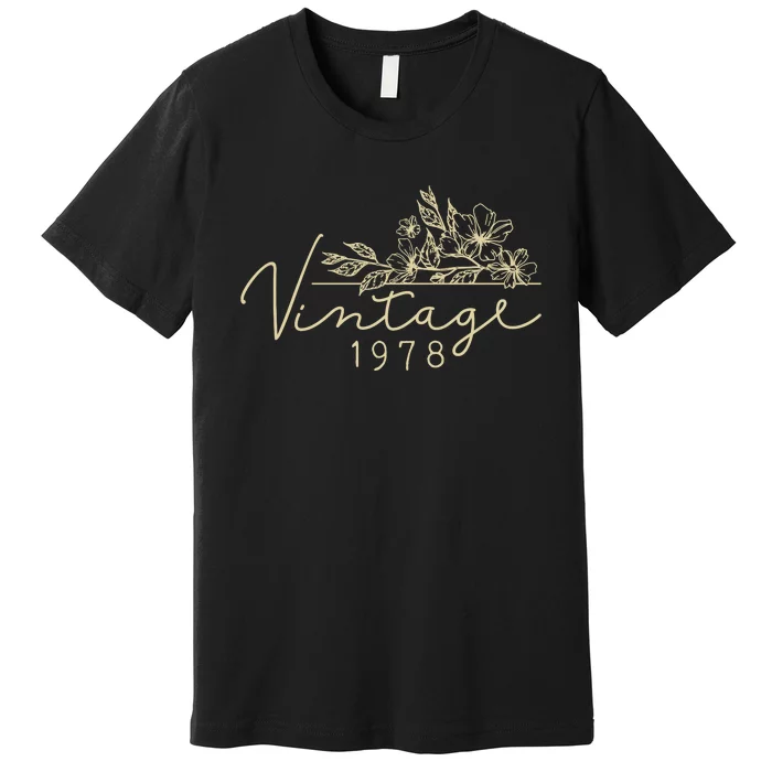 1978 Birthday Retro Original Parts 45th Birthday Premium T-Shirt