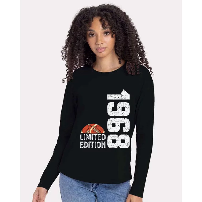 1968 Birthday Rugby Limited Edition Born In 1968 Womens Cotton Relaxed Long Sleeve T-Shirt