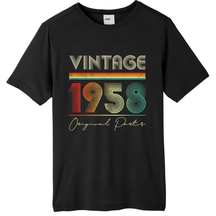 1958 Birthday Retro Original Parts 65th Birthday ChromaSoft Performance T-Shirt