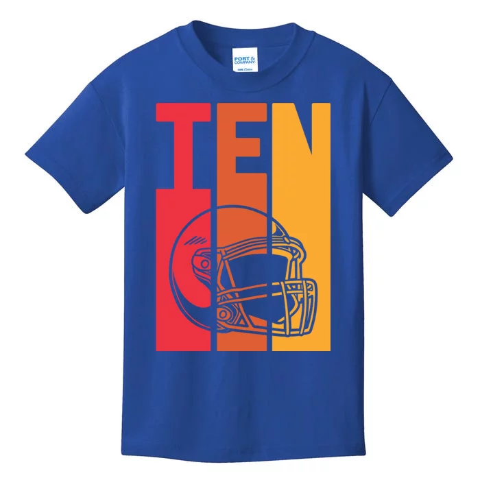 10th Birthday Retro American Football 10 Years Old Meaningful Gift Kids T-Shirt