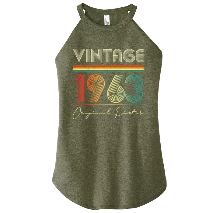 1963 Birthday Retro Original Parts 60th Birthday Women’s Perfect Tri Rocker Tank