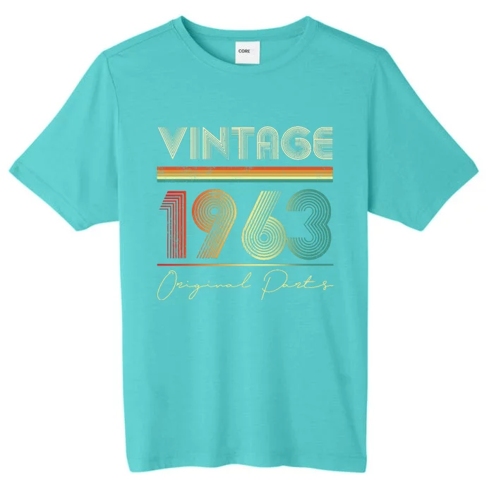 1963 Birthday Retro Original Parts 60th Birthday ChromaSoft Performance T-Shirt