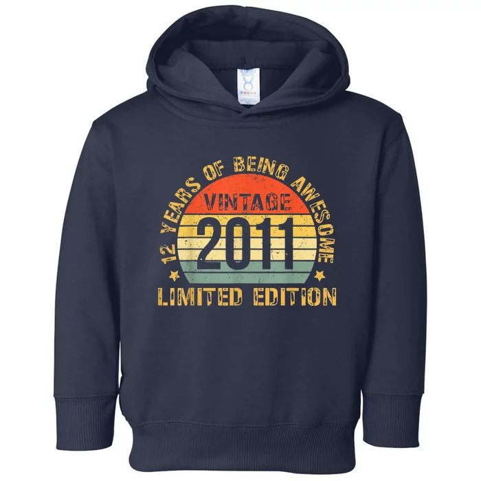 12yr BDay Son Boy Funny 2011 12th 12 Year Old Birthday Toddler Hoodie