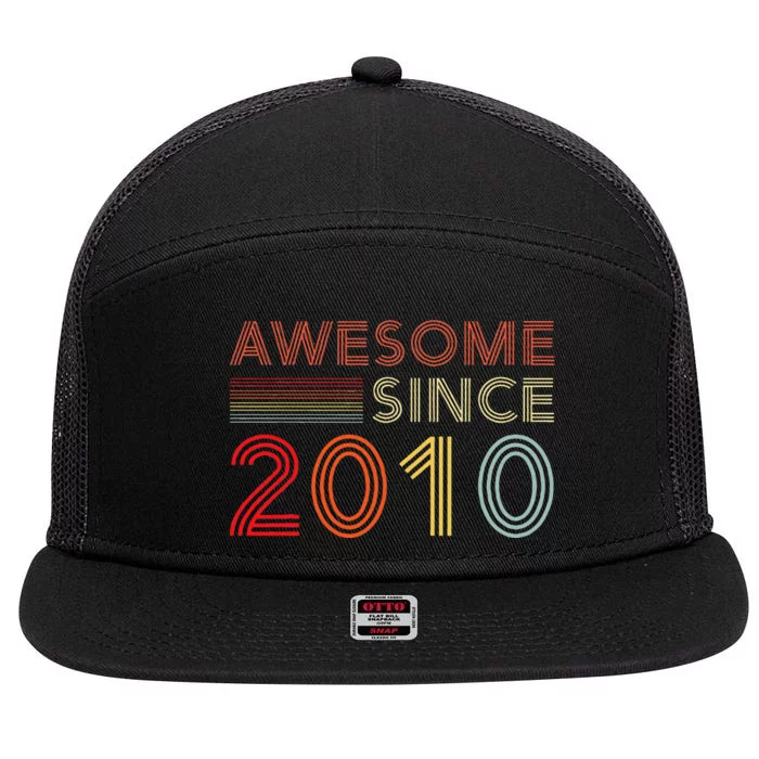 13yr BDay Son Boy Funny 2010 13th 13 Year Old Birthday 7 Panel Mesh Trucker Snapback Hat