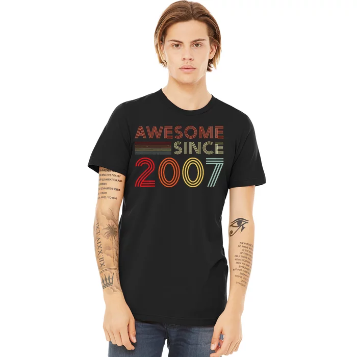 16yr BDay Son Boy Funny 2007 16th 16 Year Old Birthday Premium T-Shirt