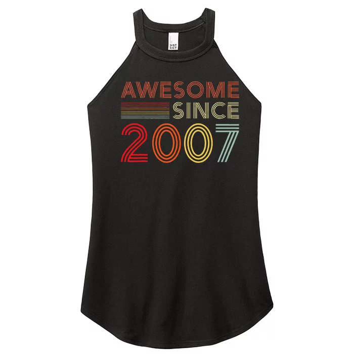 16yr BDay Son Boy Funny 2007 16th 16 Year Old Birthday Women’s Perfect Tri Rocker Tank