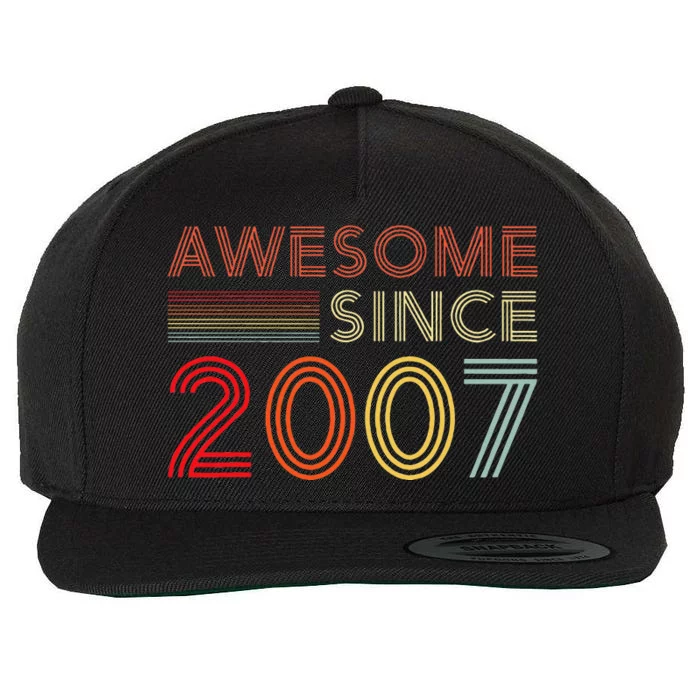 16yr BDay Son Boy Funny 2007 16th 16 Year Old Birthday Wool Snapback Cap