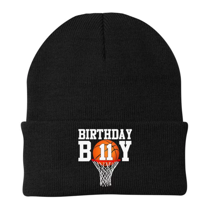 11th Birthday Sport 11 Years Old Basketball 11 Knit Cap Winter Beanie